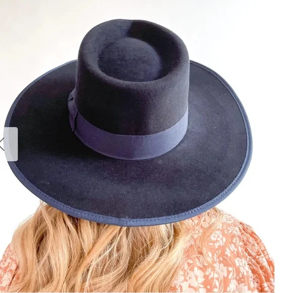 Wyeth soft brushed wool boater Wyeth Jess Brown - Boater Hat - Wool Hat - Fedora Hat - Lulus main image 3